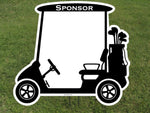 Golf Cart Sponsor Yard Sign - Sign Store