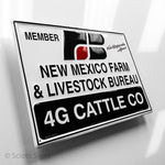 New Mexico Farm Bureau Metal Sign
