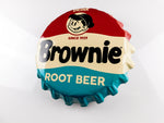 Brownie Rt. Beer Bottle-Cap Sign