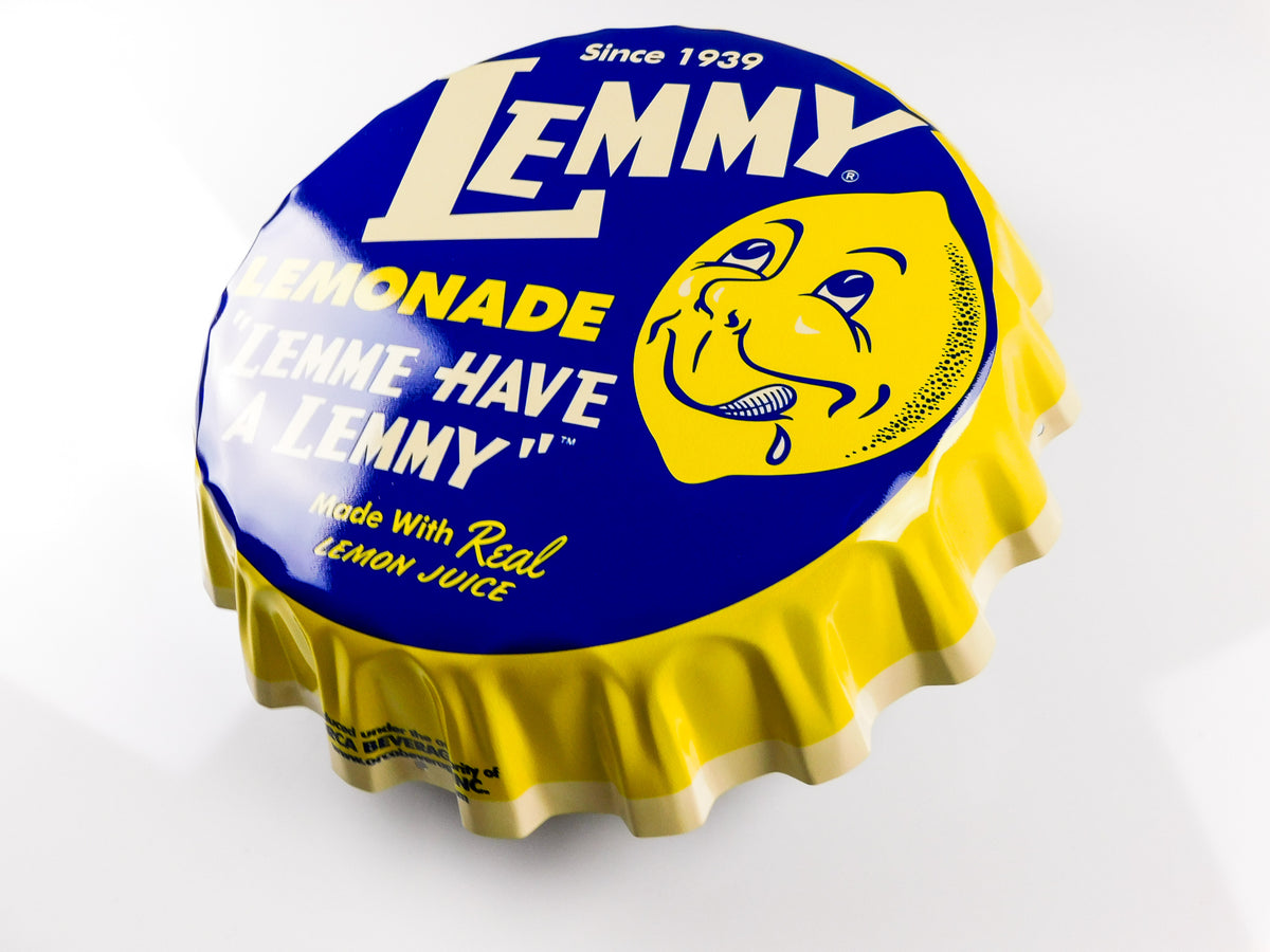 Lemmy Lemonade Bottlecap, Vintage Soda Signs – Sign Store
