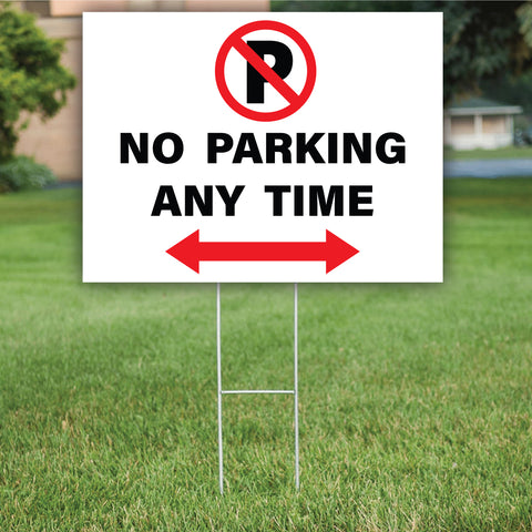 No Parking Yard Sign