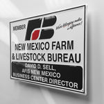 New Mexico Farm Bureau Metal Sign