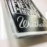 Weatherby Firearms Metal Sign