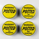 Posted No Swimming Metal sign - Sign Store