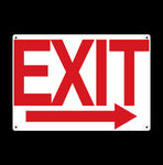 Exit Arrow Metal Sign - Sign Store
