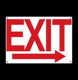 Exit Arrow Metal Sign - Sign Store