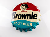 Brownie Rt. Beer Bottle-Cap Sign