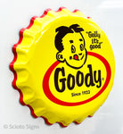 Goody Soda Bottle-Cap Sign