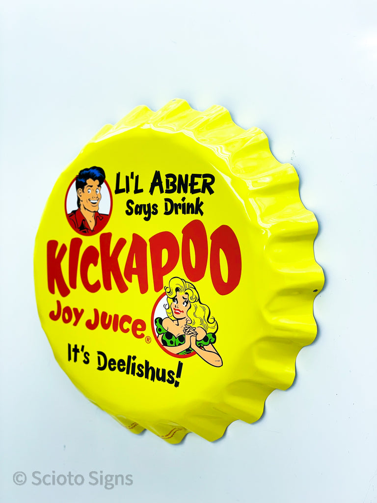 Kickapoo Joy Juice Soda Bottle-Cap Sign | SignStore – Sign Store