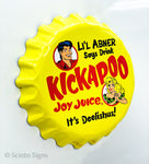 Kickapoo Joy Juice Soda Bottle-Cap Sign